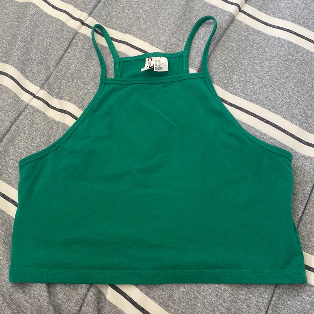 Green Crop Top